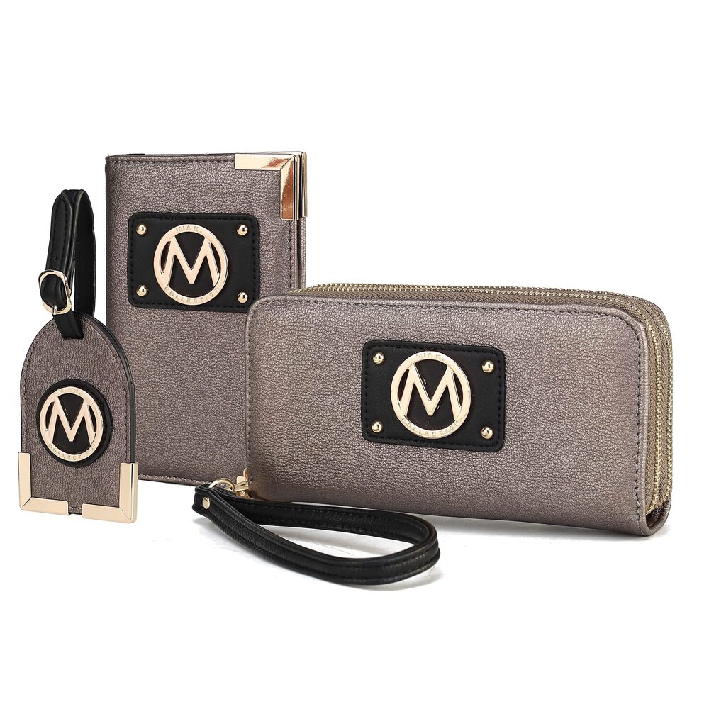 1030 Travel Gift 3 Piece Set - Wristlet Wallet -Passport Holder - Luggage